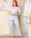 Classic Bow Plaid Cotton Pajamas