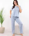 Wavy Floral Cotton Pajama