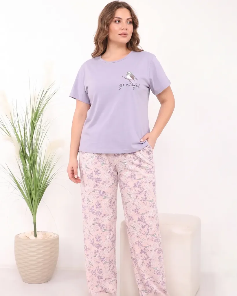 Grateful Cotton Pajama Plus Size