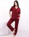 بيجامة كلاسيك قطن سادة