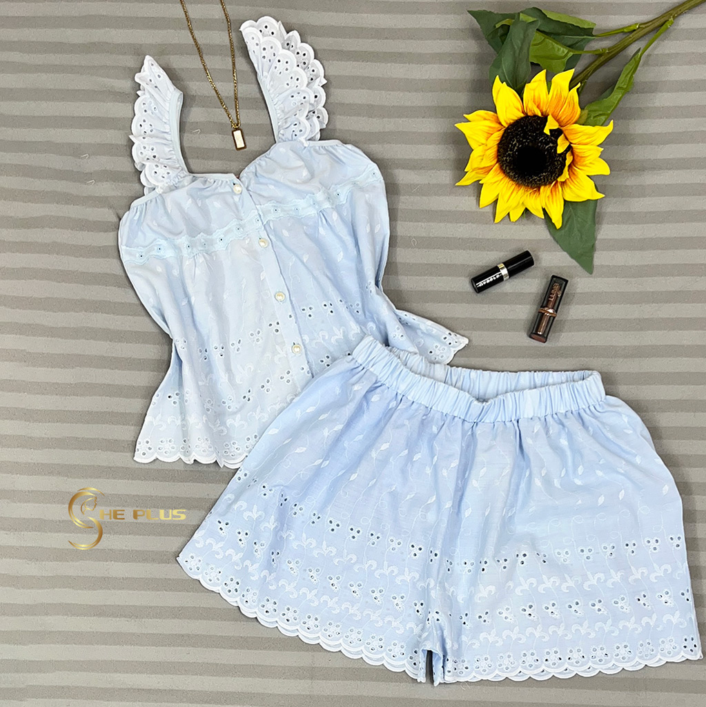 E4474 Embroidered Pajama