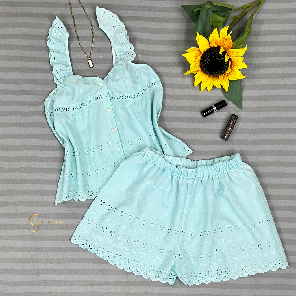 E4474 Embroidered Pajama