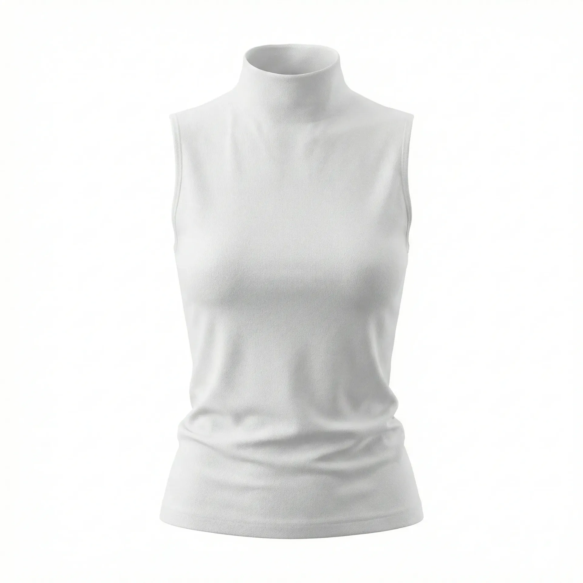 High Neck Cut Top