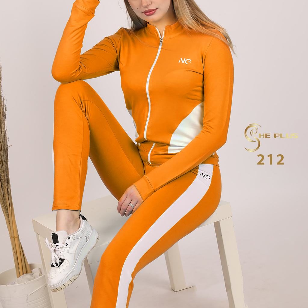 NG212 طقم رياضي قطن بسوستة (اورانج, M)