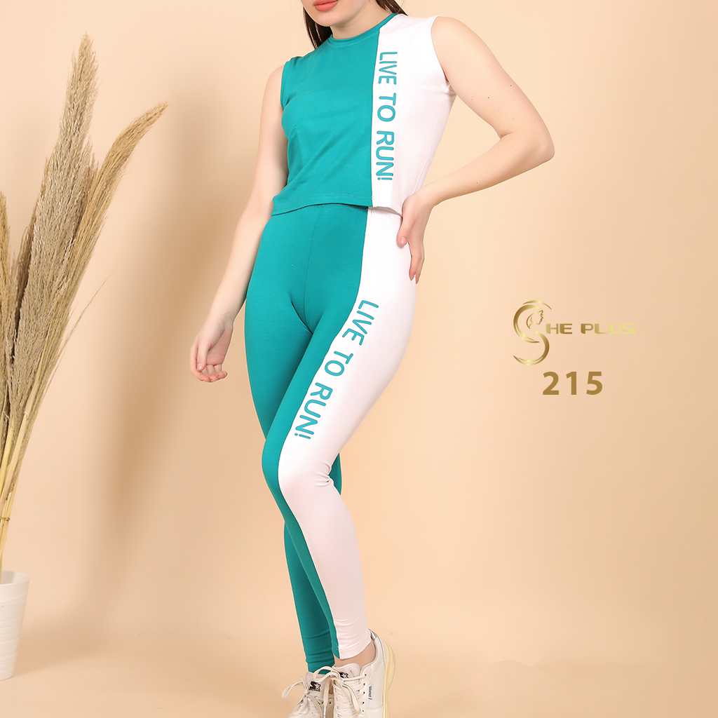 NG215 Cotton Sportwear Set Live To Run (جنزاري, M)