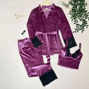 E4498 Velvet Pajama and robe