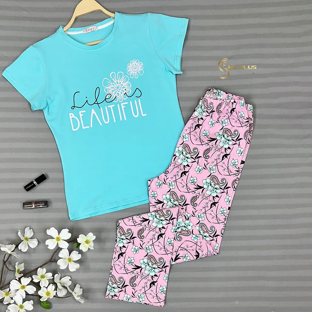 E4501 Cotton Pajama Life is beautiful
