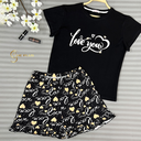 E4512 Cotton Pajama Love You