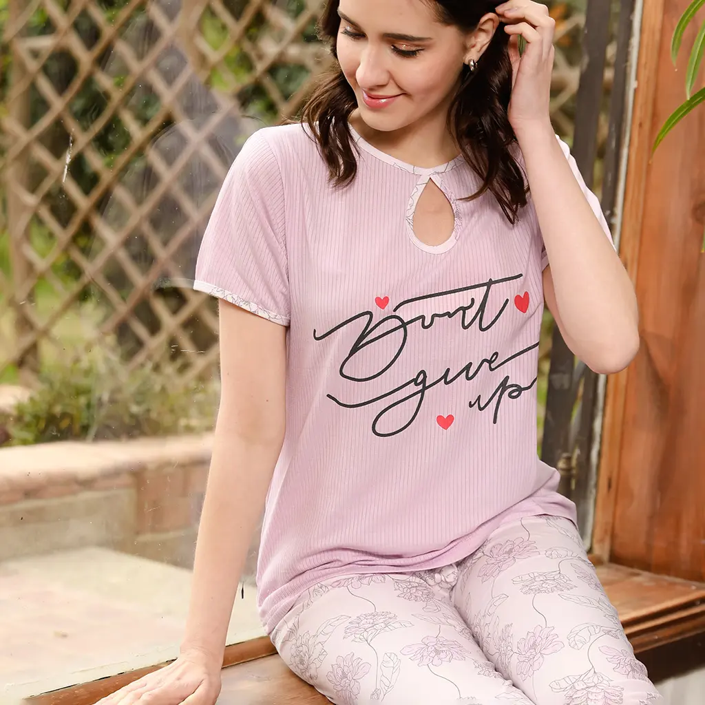 E4454 Pentacore Cotton Pajama Dont Give Up