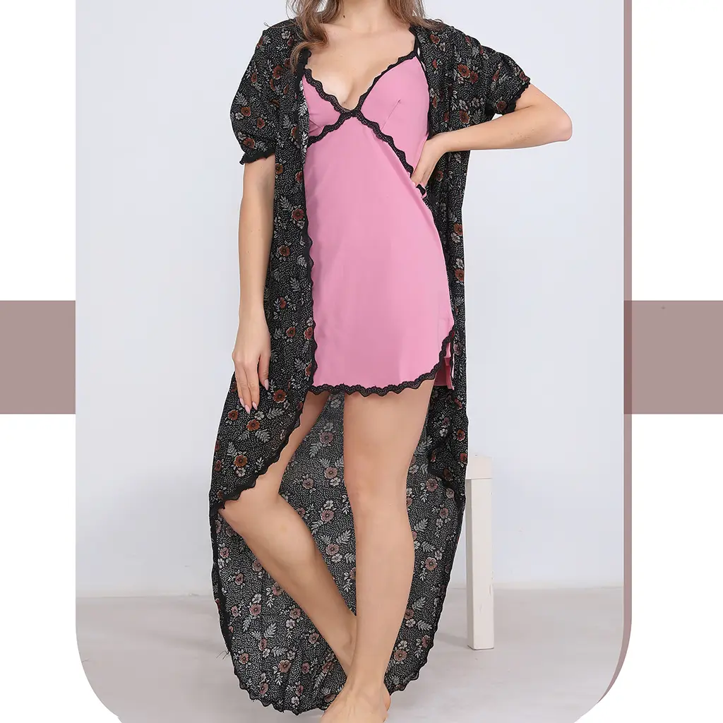 E0147 Cotton night shirt & Robe