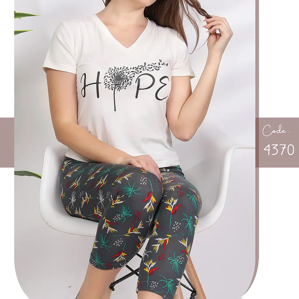 E4370 بيجامة بنتاكور قطن Hope