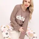 E4520 بيجامة بنطلون قطن Chic