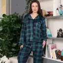 E4528 بيجامة كلاسيك - كاروهات شتوية