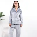 E4530 Classic Plain Velvet Pajamas