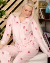 E4534 Classic Pajamas - Strawberry Print