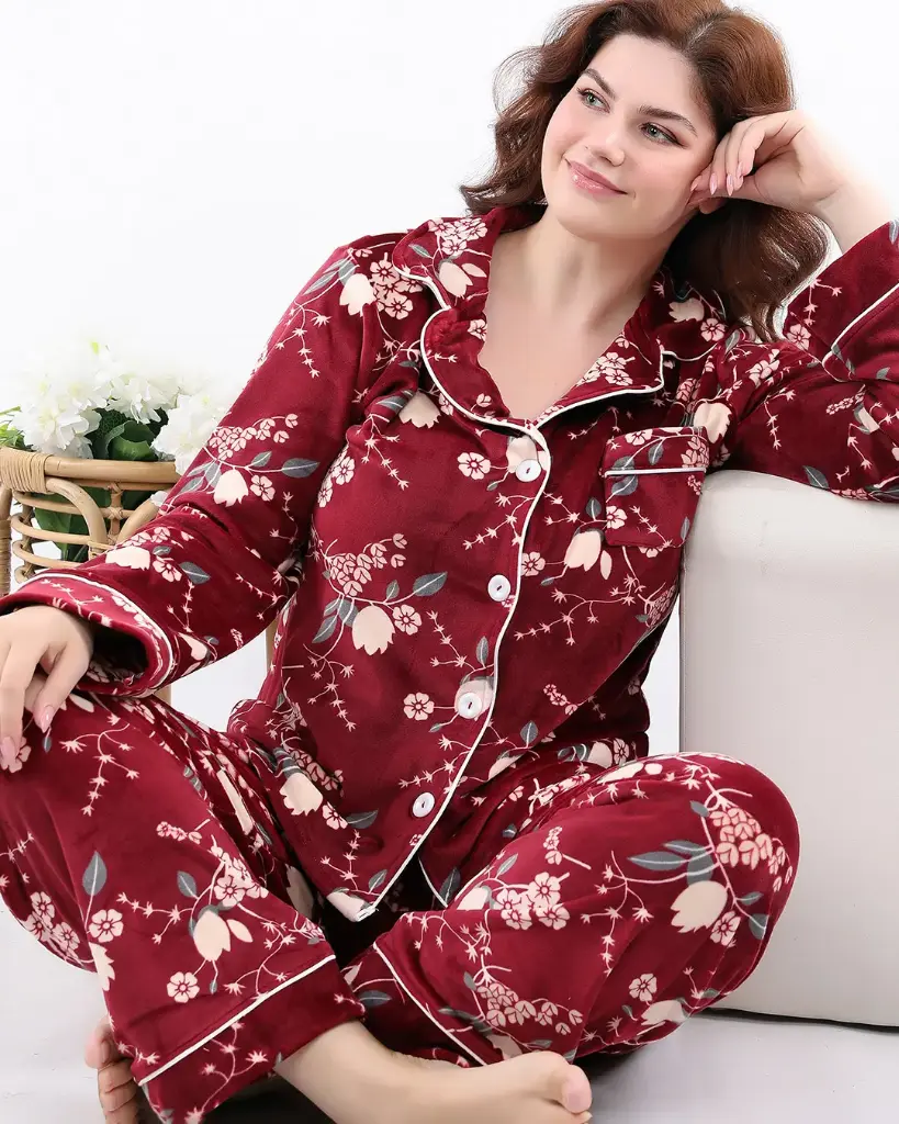 E4545 Classic Pajamas - Floral Print