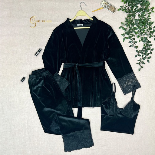 E4498 Velvet Pajama and robe
