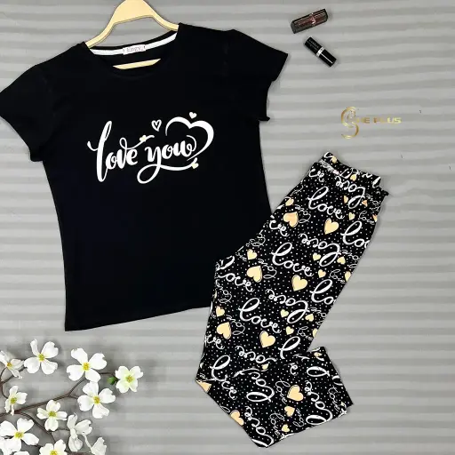 E4505 Pentacore Cotton Pajama Love You