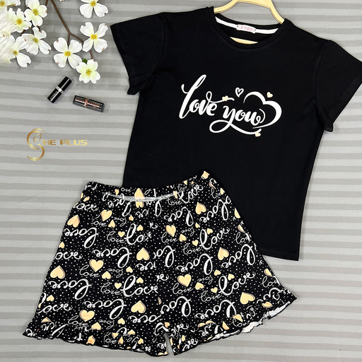 E4512 Cotton Pajama Love You