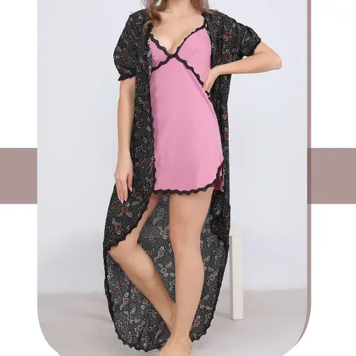 E0147 Cotton night shirt & Robe
