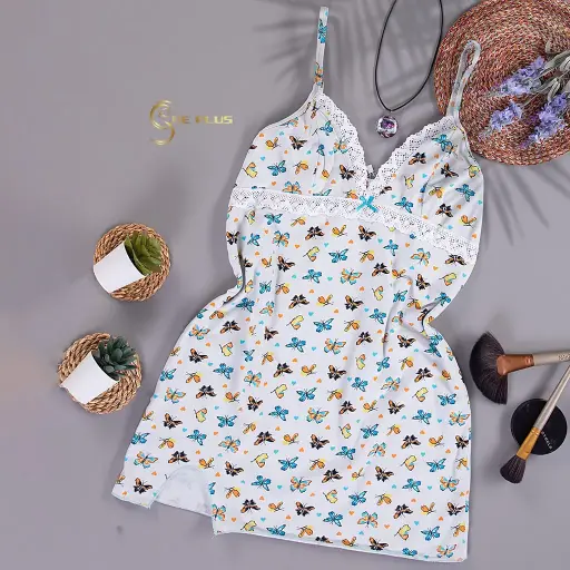 E0437 Cotton Shirt butterflies 
