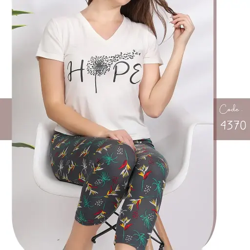E4370 بيجامة بنتاكور قطن Hope