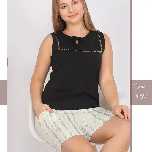 E4391 بيجامة شورت قطن