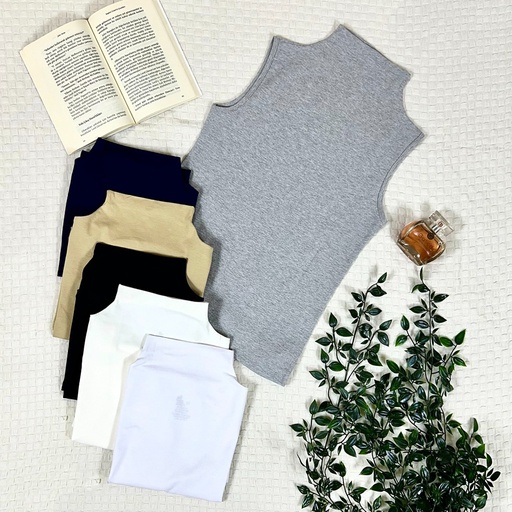 A2010 High Neck Cut Top